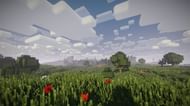 Nostalgia shader with graphics similar to the beginning (Image via Minecraft)